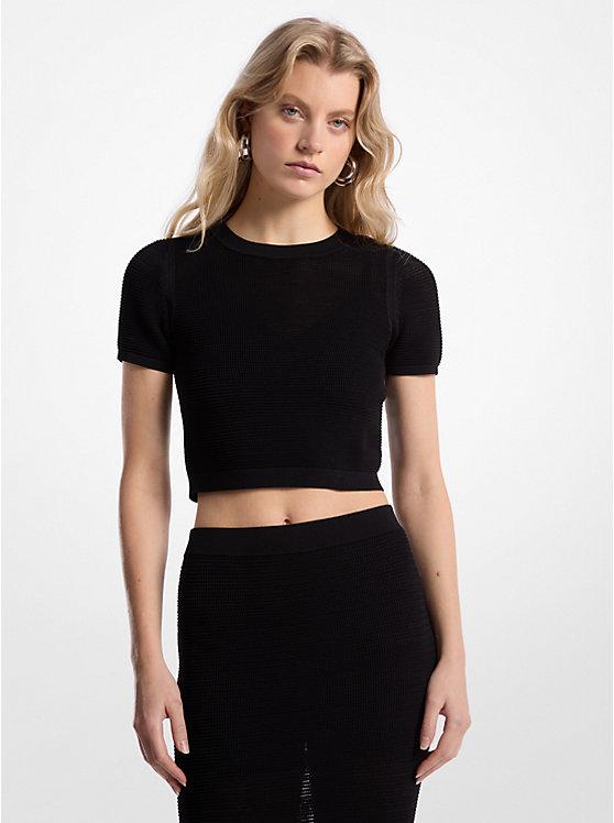 Многослойный топ из вязаной вискозы Michael Kors, черный
Многослойный топ из вязаной вискозы Michael Kors, черный