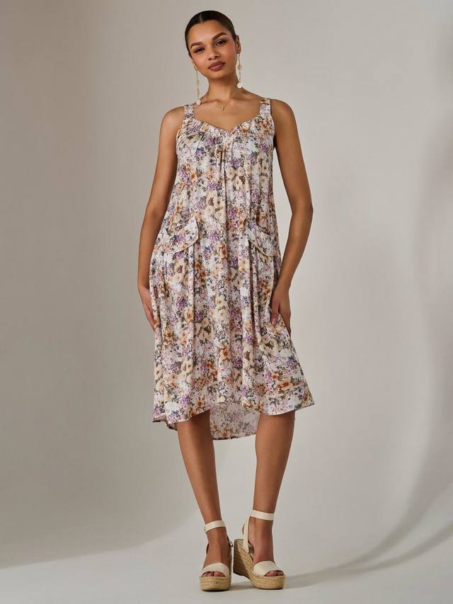 Платье-халат с карманами а-силуэта Jolie Moi, разноцветный
Платье-халат с карманами а-силуэта Jolie Moi, разноцветный