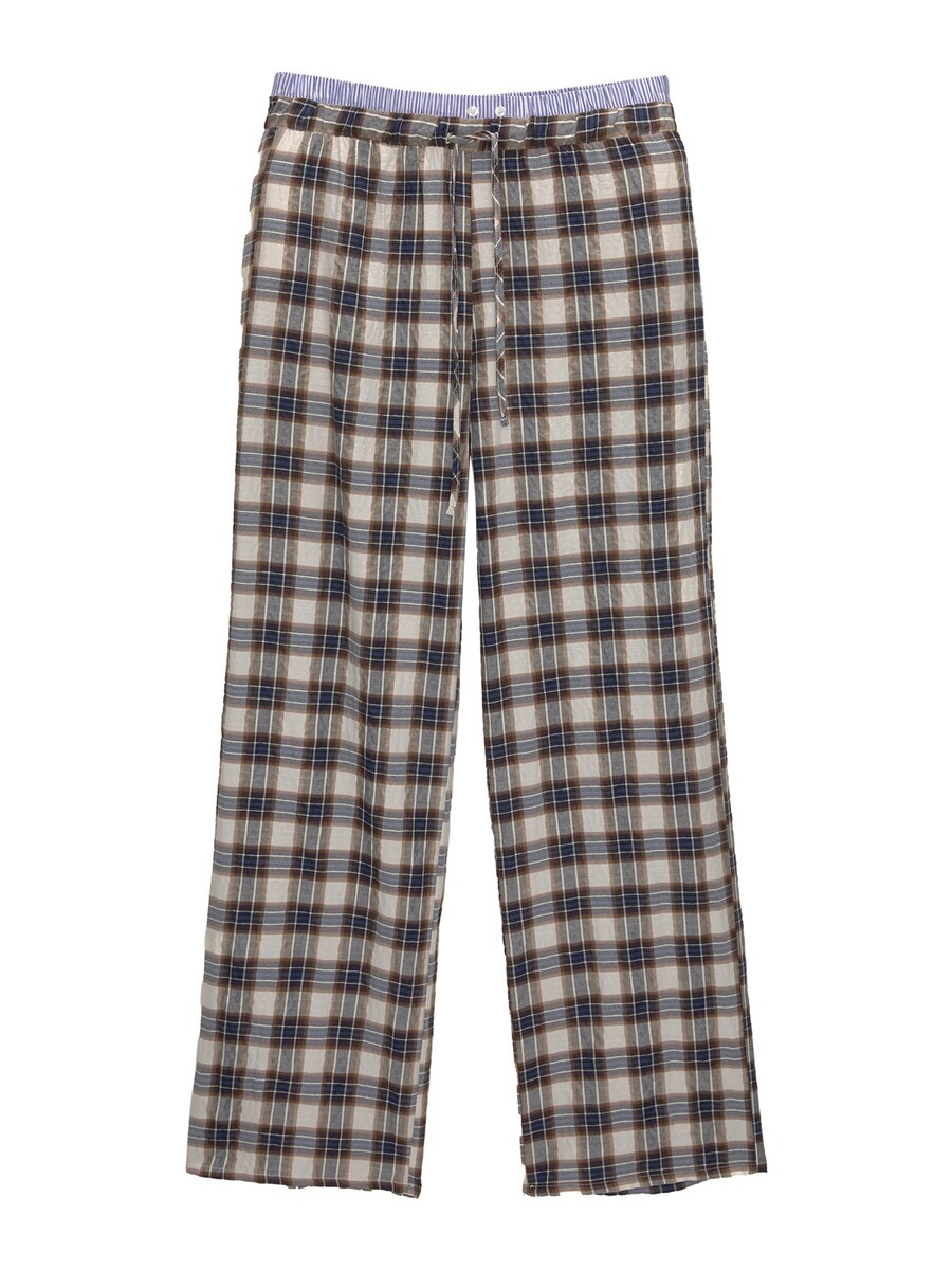 Широкие брюки Pull&Bear, темно-синий
Широкие брюки Pull&Bear, темно-синий