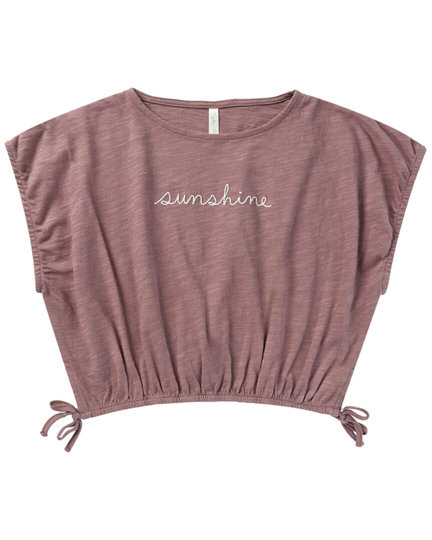 Укороченная футболка с завязками Rylee + Cru Collective, желтый 
Укороченная футболка с завязками Rylee + Cru Collective, желтый