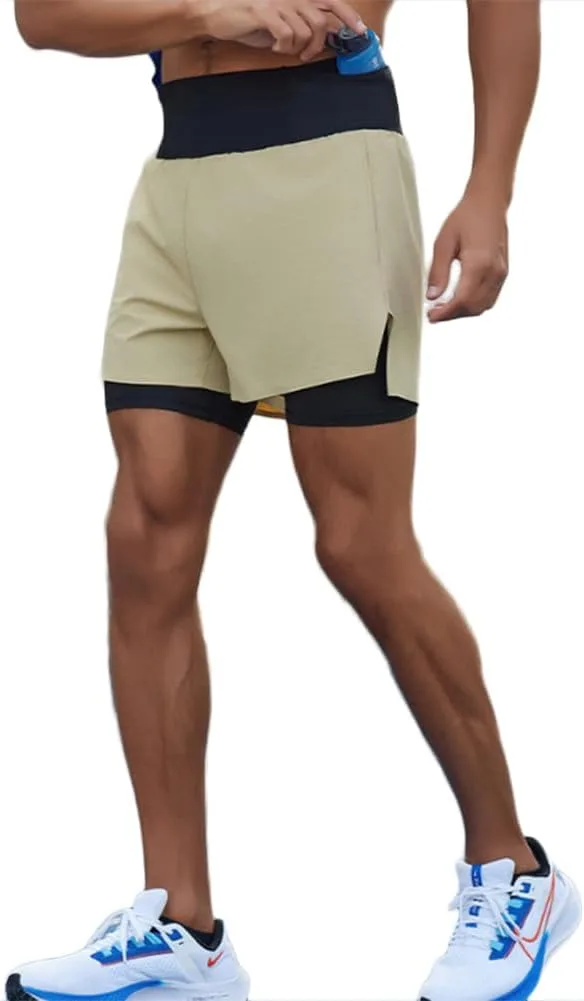 Мужские шорты для бега HSQSMWJ Quick-drying с двойным слоем и антискользящей подкладкой
Мужские шорты для бега HSQSMWJ Quick-drying с двойным слоем и антискользящей подкладкой