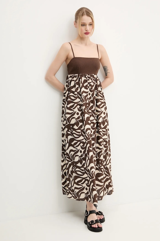 Льняное платье Abercrombie & Fitch, коричневый
Льняное платье Abercrombie & Fitch, коричневый