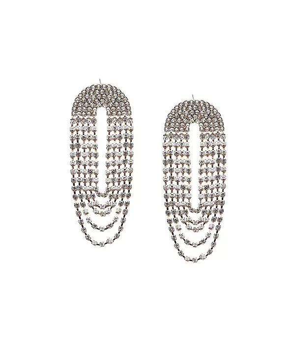 Женские серьги-подвески с бриллиантами Sohi, silver
Женские серьги-подвески с бриллиантами Sohi, silver