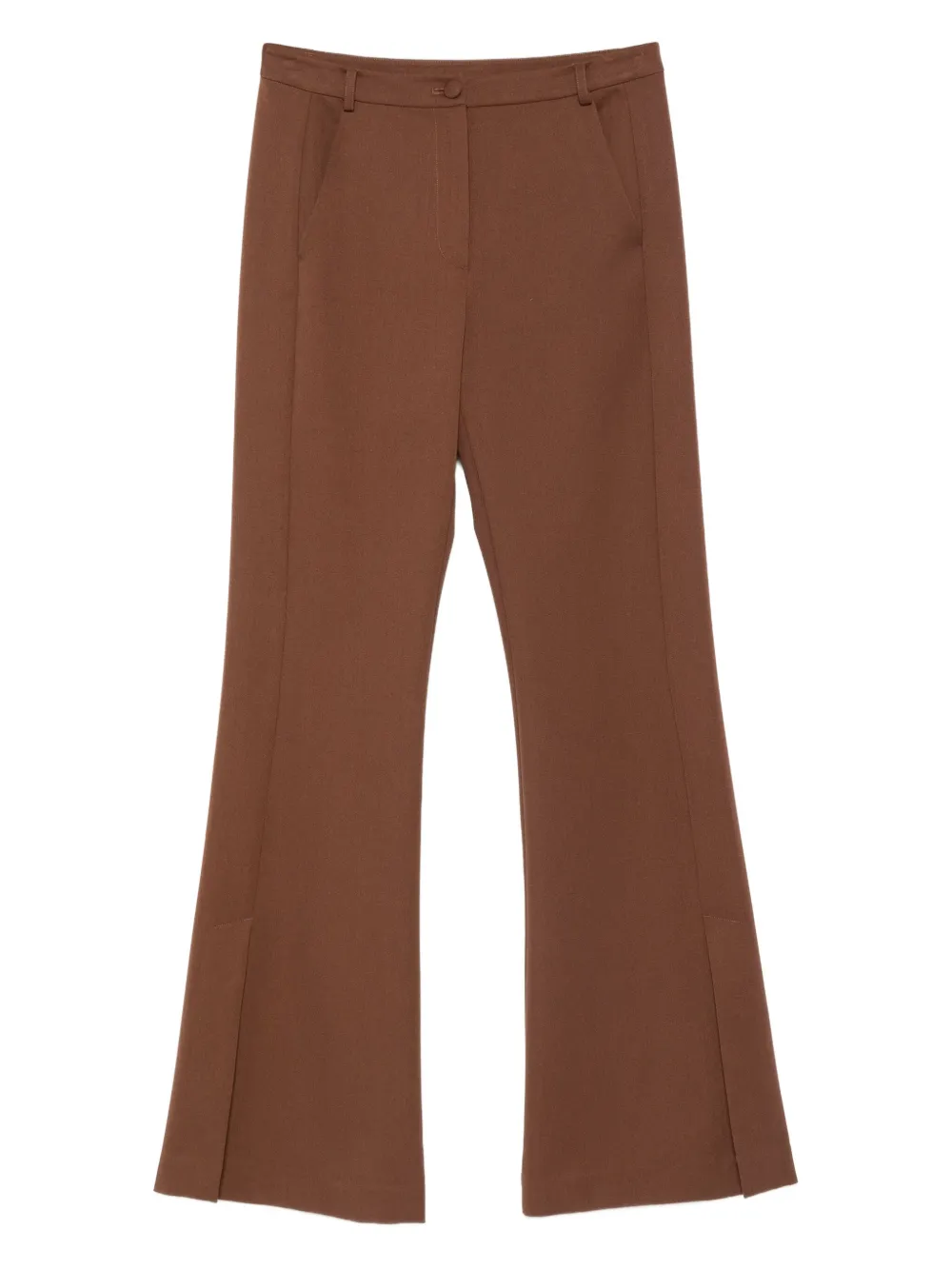 Расклешенные брюки с логотипом Patrizia Pepe, коричневый
Расклешенные брюки с логотипом Patrizia Pepe, коричневый