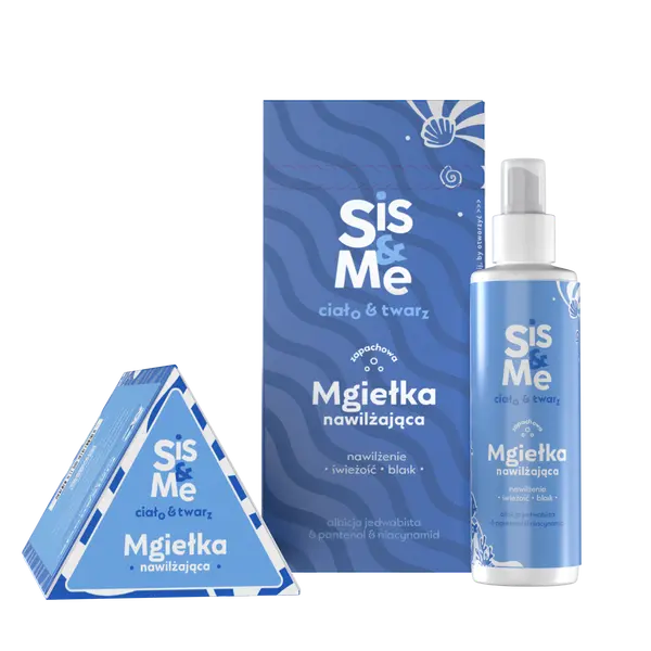 Увлажняющий ароматический спрей для лица и тела, 150 мл Sis&Me
Увлажняющий ароматический спрей для лица и тела, 150 мл Sis&Me