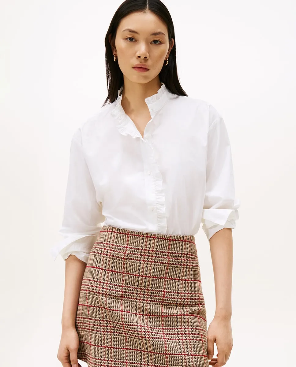 Женская рубашка с высоким воротником и деталями с воланами Tommy Hilfiger, белый
Женская рубашка с высоким воротником и деталями с воланами Tommy Hilfiger, белый