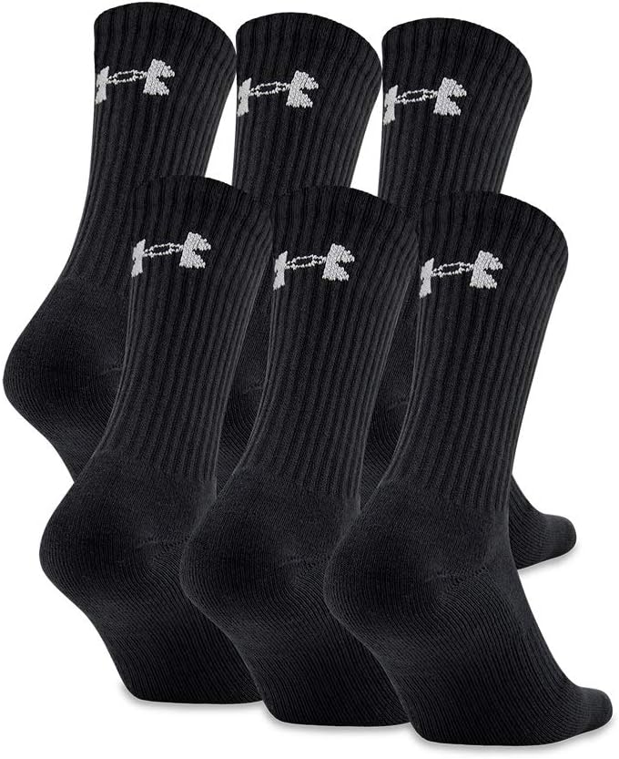 Хлопковые носки Under Armour для взрослых, несколько пар, Black/Gray (6-Pairs)
Хлопковые носки Under Armour для взрослых, несколько пар, Black/Gray (6-Pairs)