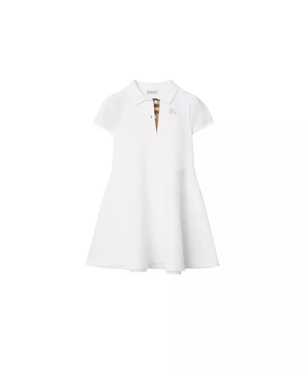 Хлопковое платье-поло для девочек - для малышек и для детей постарше Burberry, белый
Хлопковое платье-поло для девочек - для малышек и для детей постарше Burberry, белый