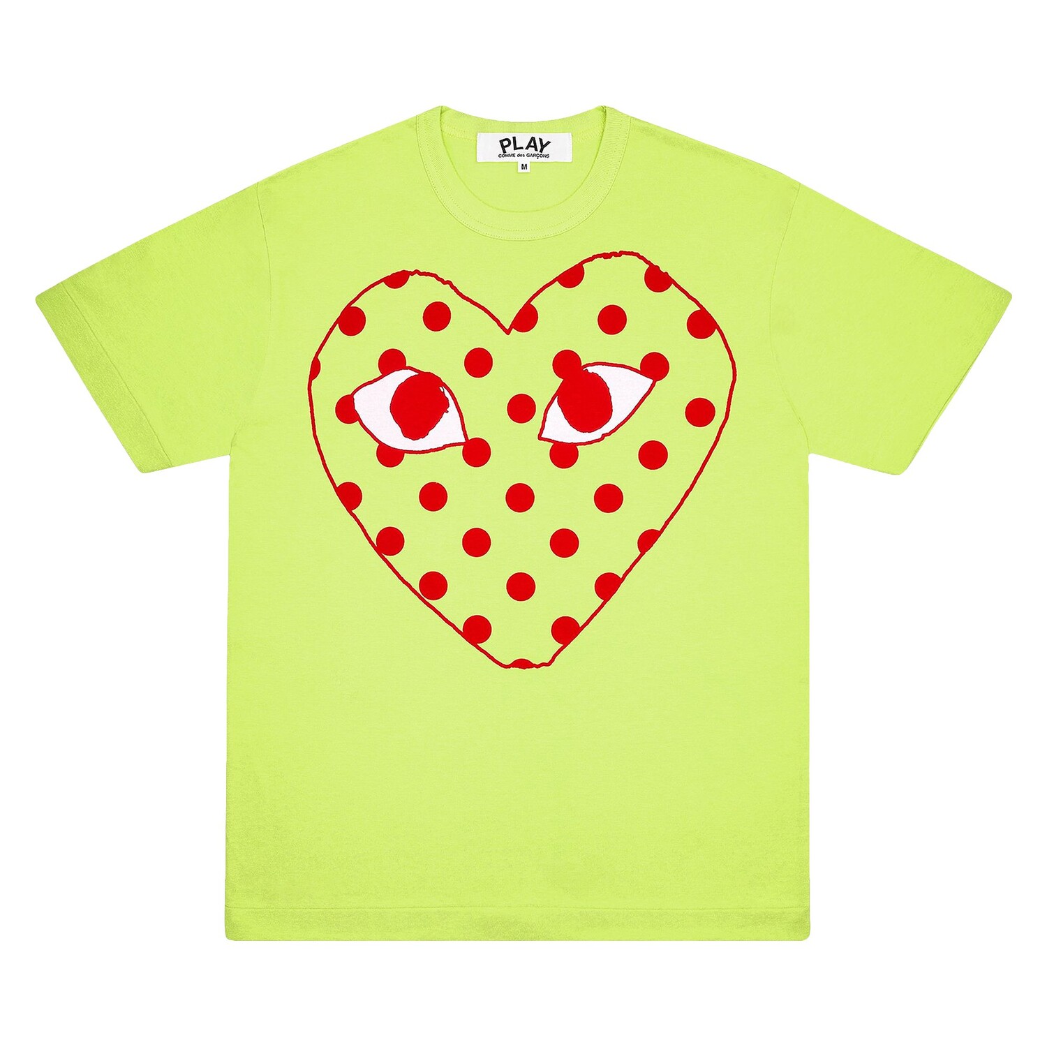 Зеленая футболка Comme des Garçons PLAY в горошек
Зеленая футболка Comme des Garçons PLAY в горошек