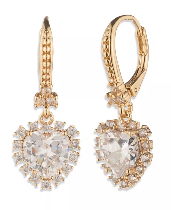 Серьги-Подвески в форме сердца с золотыми цирконами Marchesa, gold
Серьги-Подвески в форме сердца с золотыми цирконами Marchesa, gold