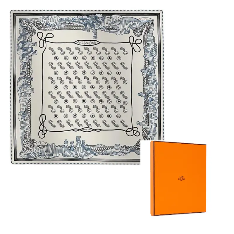 HERMES Шёлковый шёлковый платок женский голубой, Blue
HERMES Шёлковый шёлковый платок женский голубой, Blue