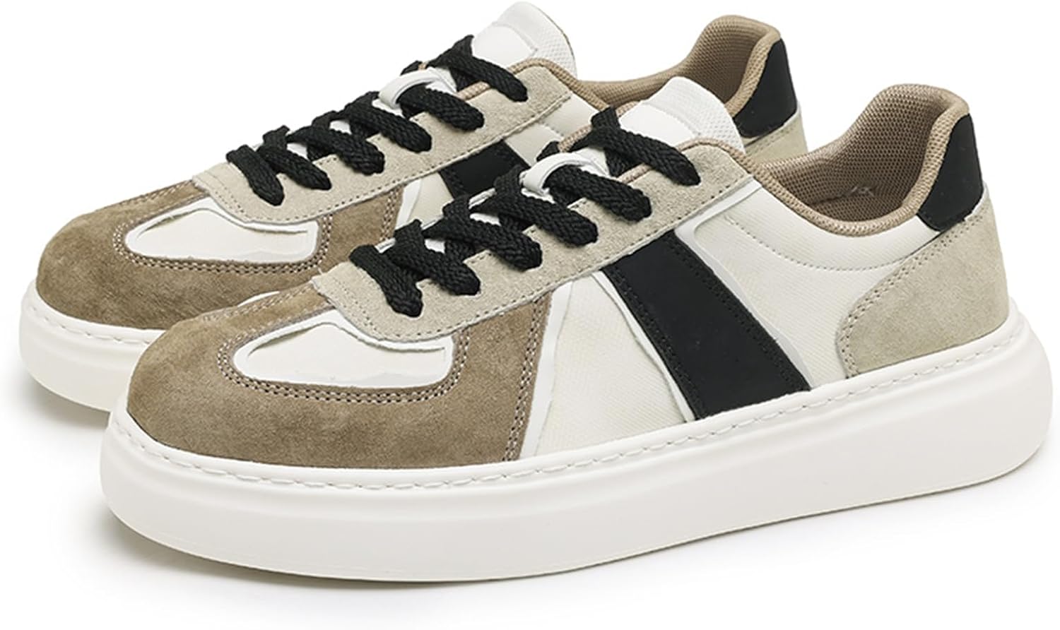 Мужские кроссовки Netehadi из замши с кожаными вставками, на платформе, со шнуровкой, повседневные ретро, с круглым носком, противоскользящие, для ходьбы, катания на роликах и тенниса, черный
Мужские кроссовки Netehadi из замши с кожаными вставками, на платформе, со шнуровкой, повседневные ретро, с круглым носком, противоскользящие, для ходьбы, катания на роликах и тенниса, черный