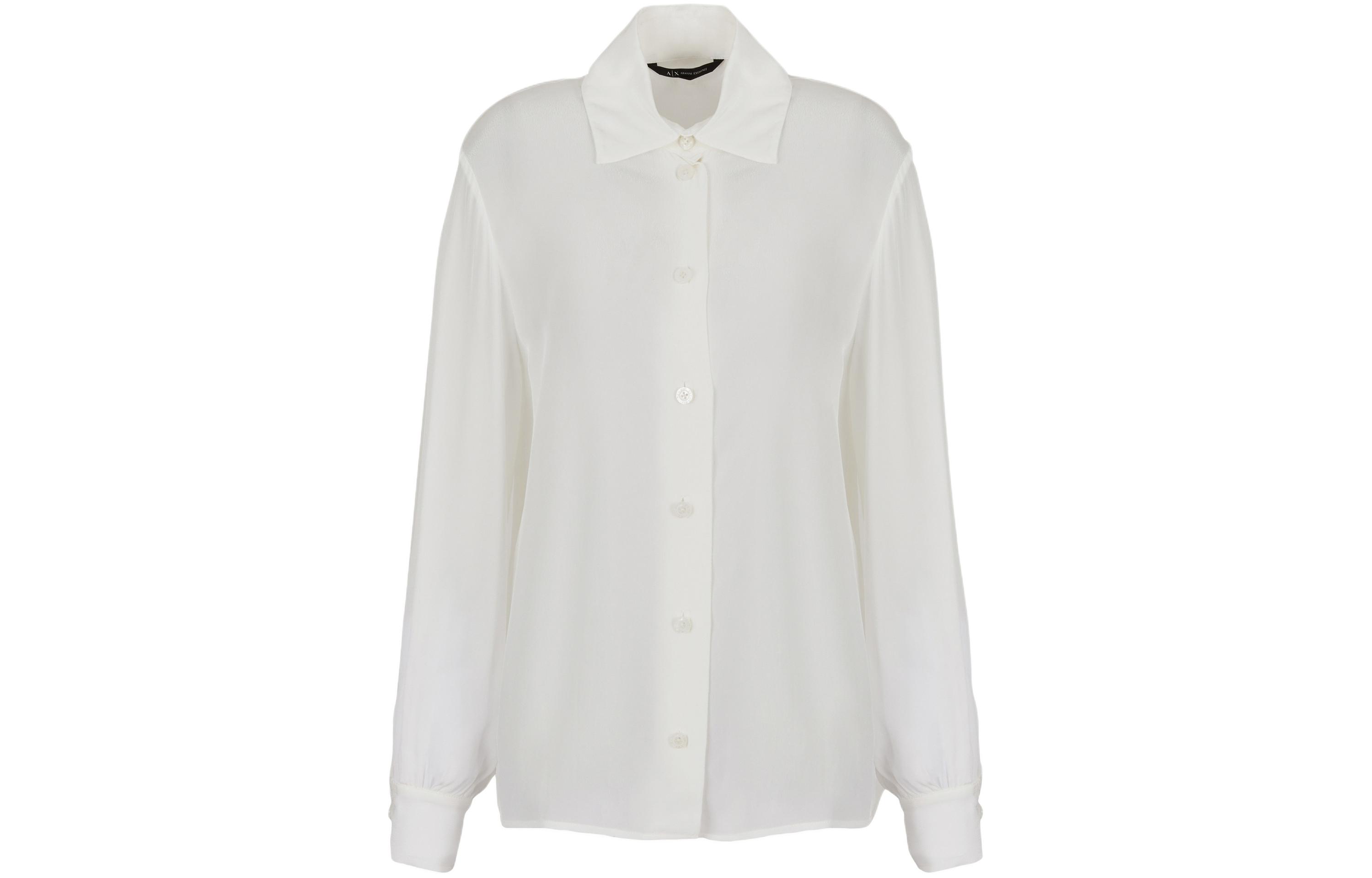 Полупрозрачная креповая рубашка ARMANI EXCHANGE, белая
Полупрозрачная креповая рубашка ARMANI EXCHANGE, белая