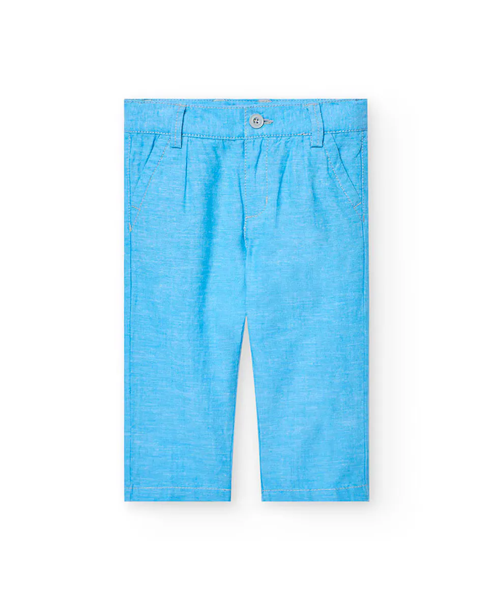 Однотонные прямые брюки для мальчиков с застежкой на пуговицы Boboli, голубой
Однотонные прямые брюки для мальчиков с застежкой на пуговицы Boboli, голубой