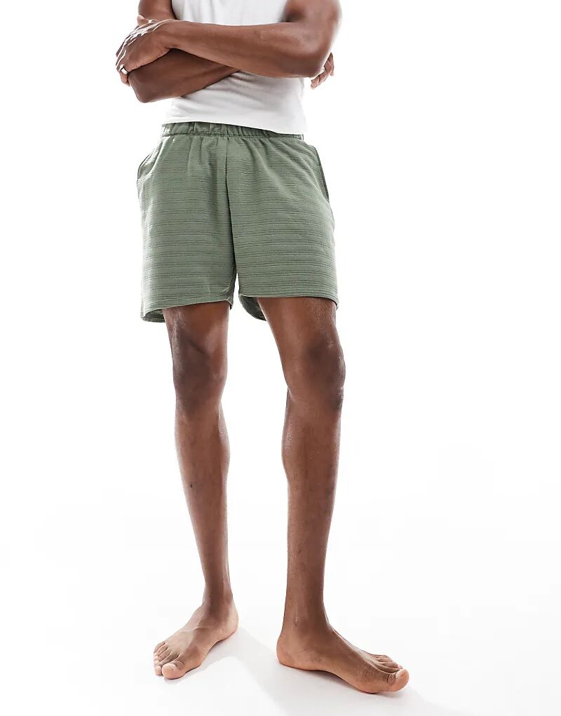 Модные пике лаунж шорты зеленого цвета ASOS DESIGN
Модные пике лаунж шорты зеленого цвета ASOS DESIGN