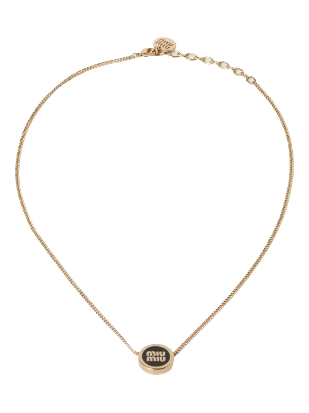Колье с подвеской-логотипом MIU MIU, золотой
Колье с подвеской-логотипом MIU MIU, золотой
