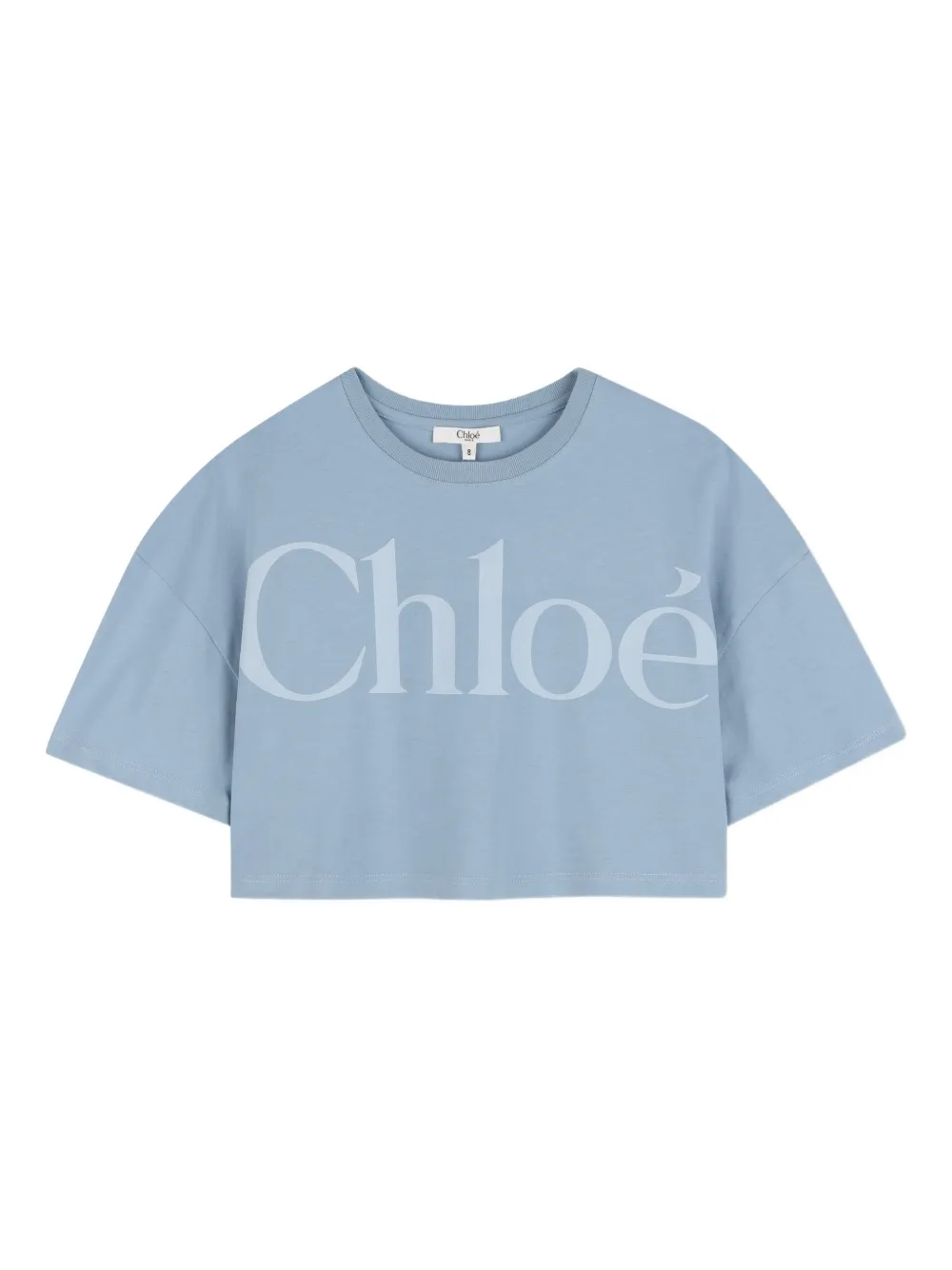 Хлопковая футболка с логотипом Chloé Kids, синий
Хлопковая футболка с логотипом Chloé Kids, синий
