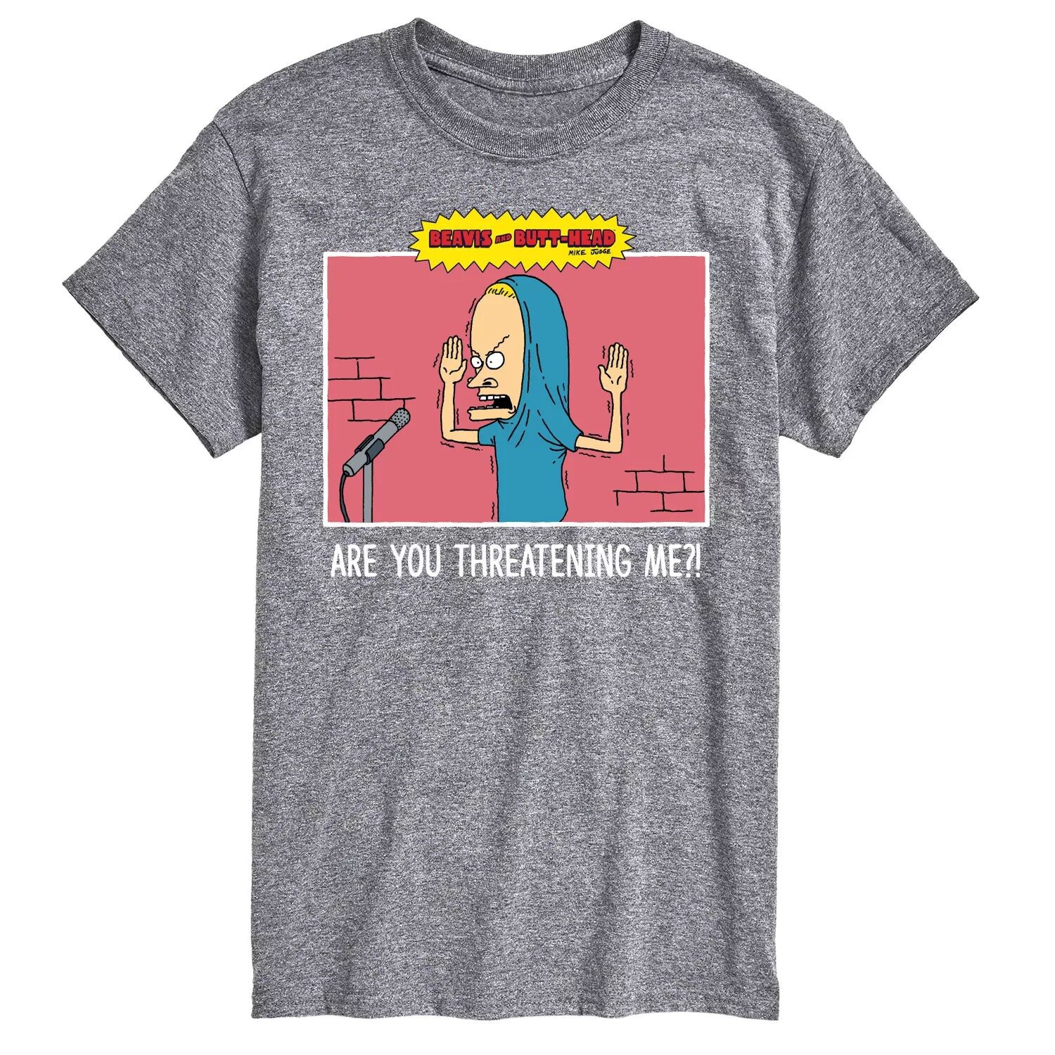 Мужская футболка Beavis And Butthead Threating Me Tee Licensed Character
Мужская футболка Beavis And Butthead Threating Me Tee Licensed Character