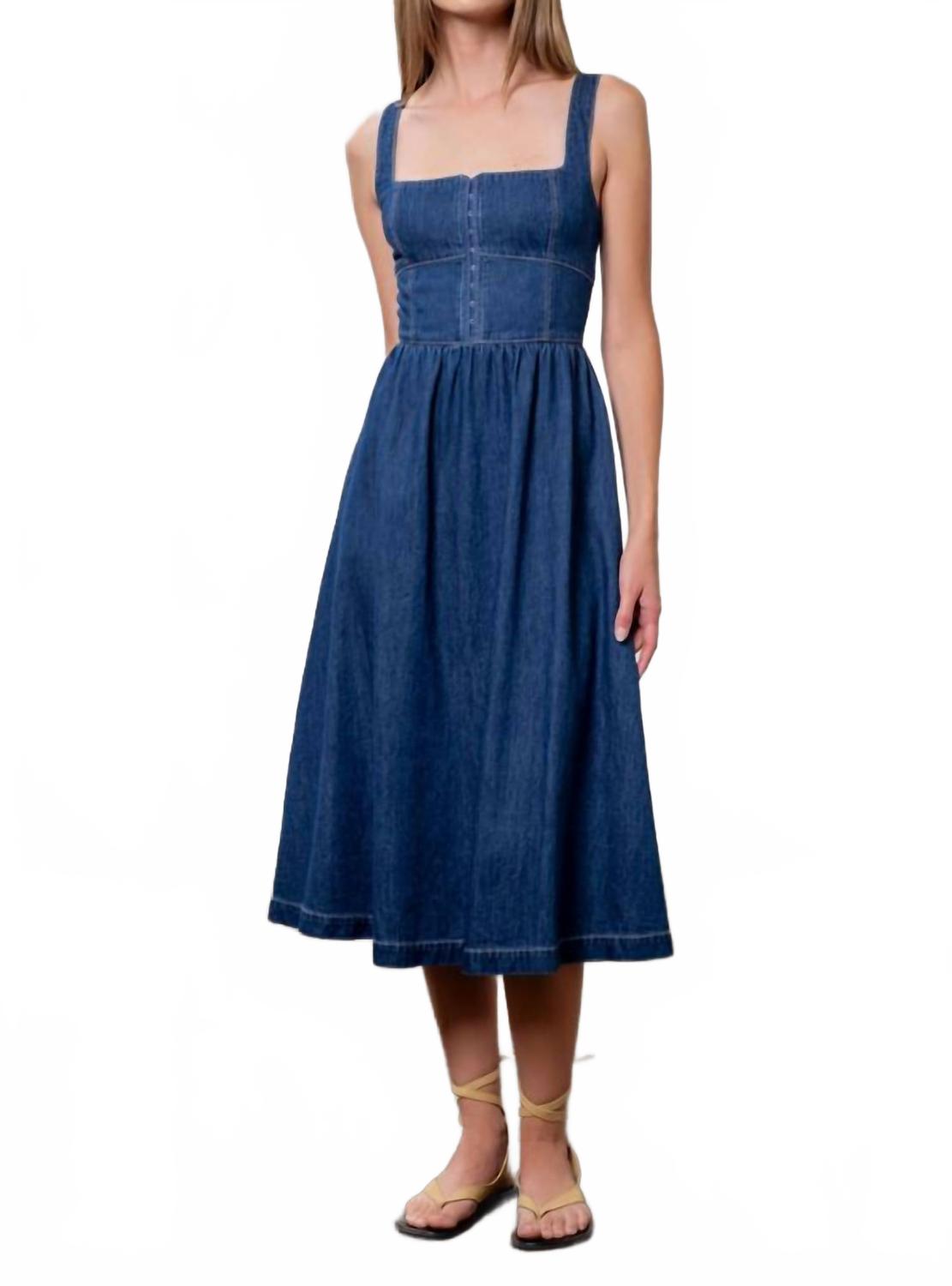 Платье миди Nicole Hook Front синего цвета Mint, синий
Платье миди Nicole Hook Front синего цвета Mint, синий