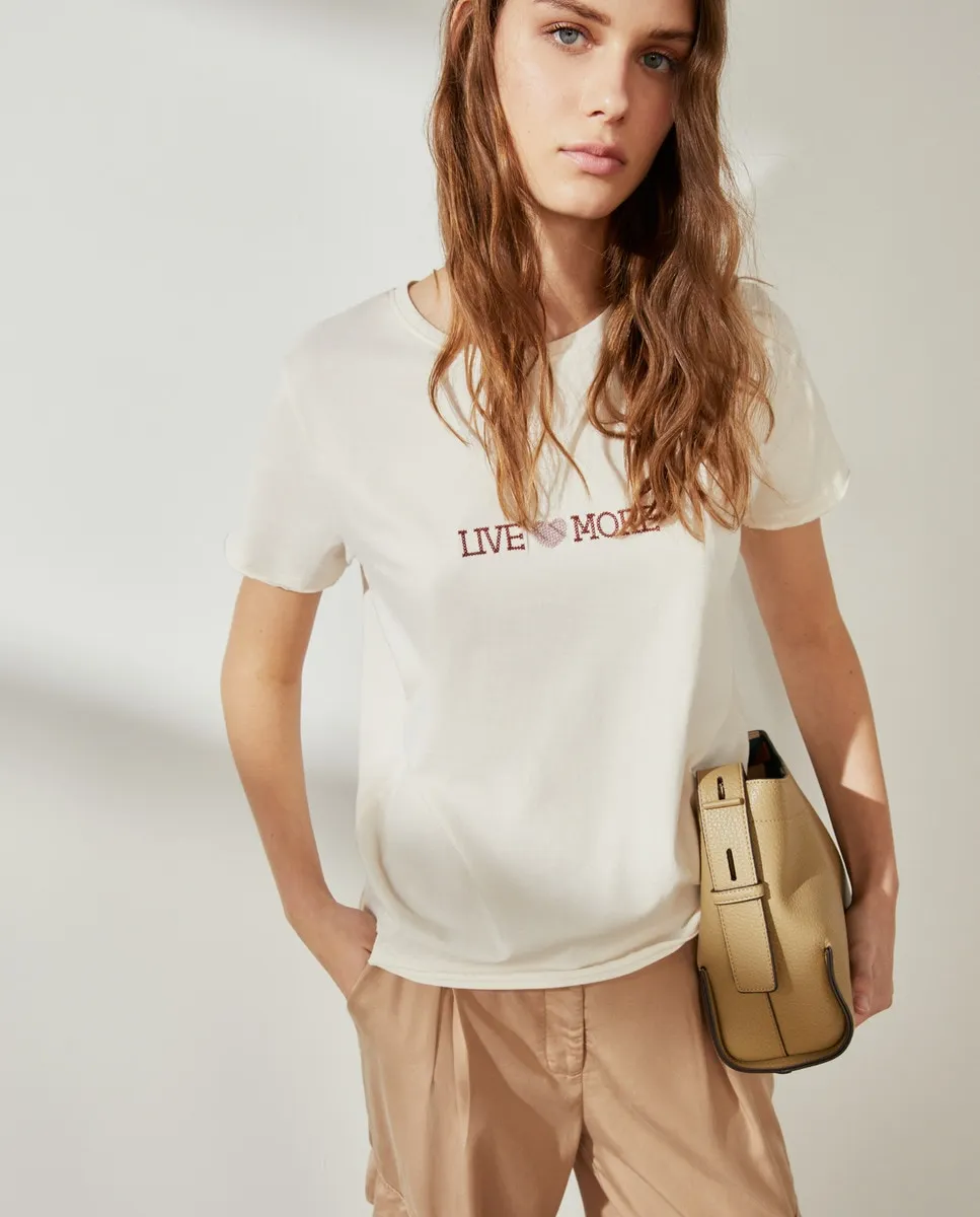 Женская футболка с круглым вырезом и коротким рукавом Southern Cotton, белый
Женская футболка с круглым вырезом и коротким рукавом Southern Cotton, белый