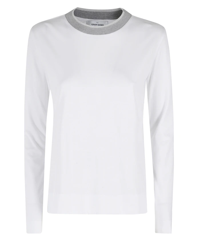Свитер с круглым вырезом Gran Sasso, белый
Свитер с круглым вырезом Gran Sasso, белый