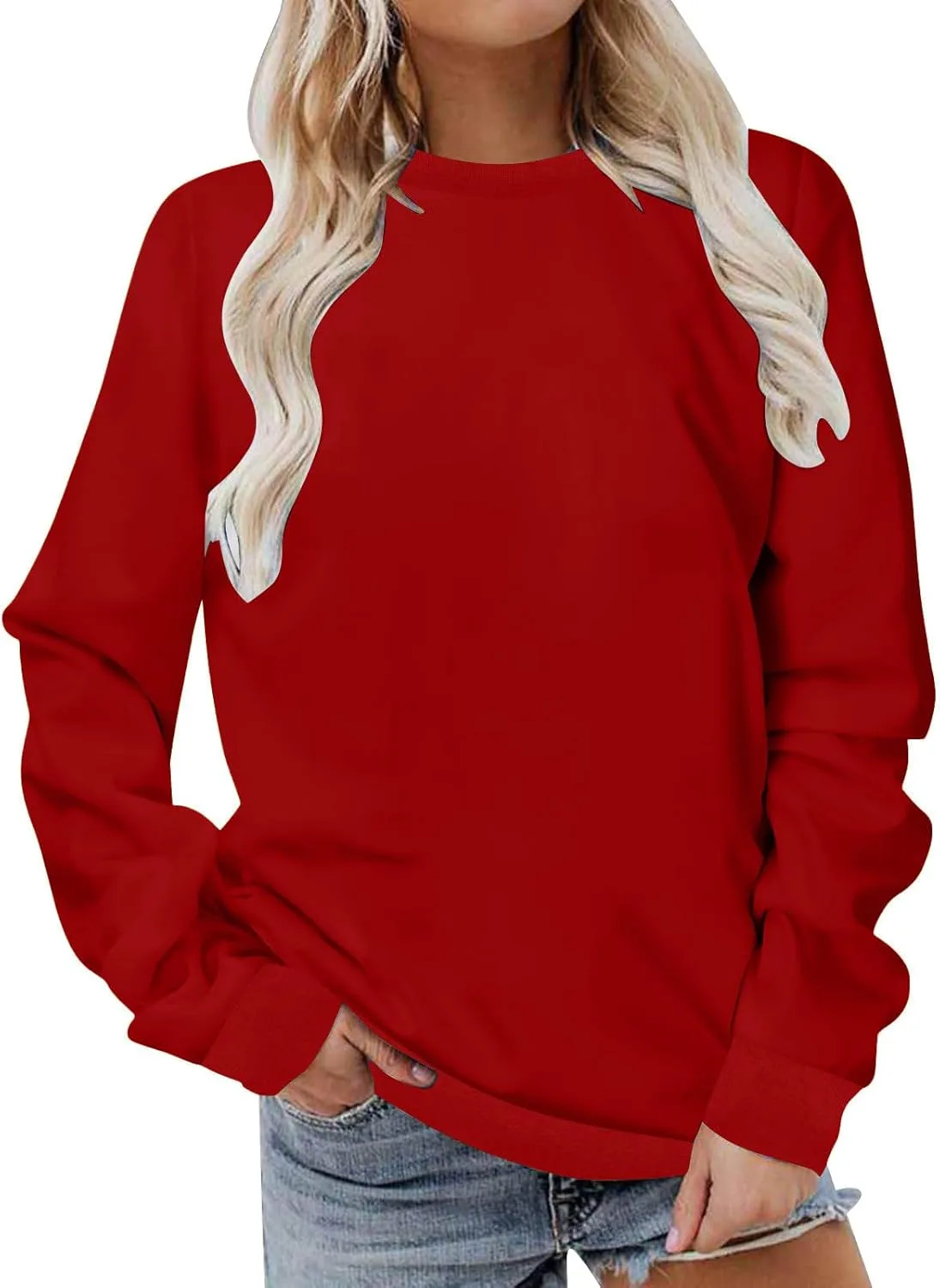 Оверсайз свитшот для женщин с круглым вырезом, однотонный, длинный рукав VOGFFR
Оверсайз свитшот для женщин с круглым вырезом, однотонный, длинный рукав VOGFFR