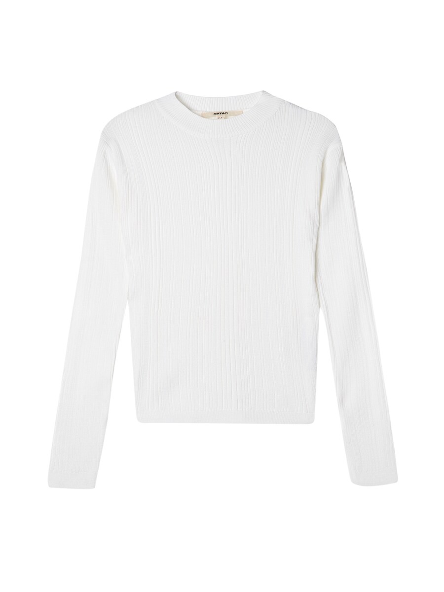 Тонкий вязаный свитер Koton Sweater, белый
Тонкий вязаный свитер Koton Sweater, белый