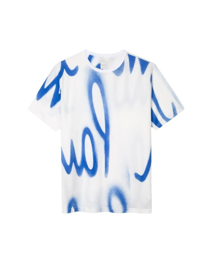 Белая хлопковая футболка с принтом в виде брызг краски. Paul Smith, белый
Белая хлопковая футболка с принтом в виде брызг краски. Paul Smith, белый