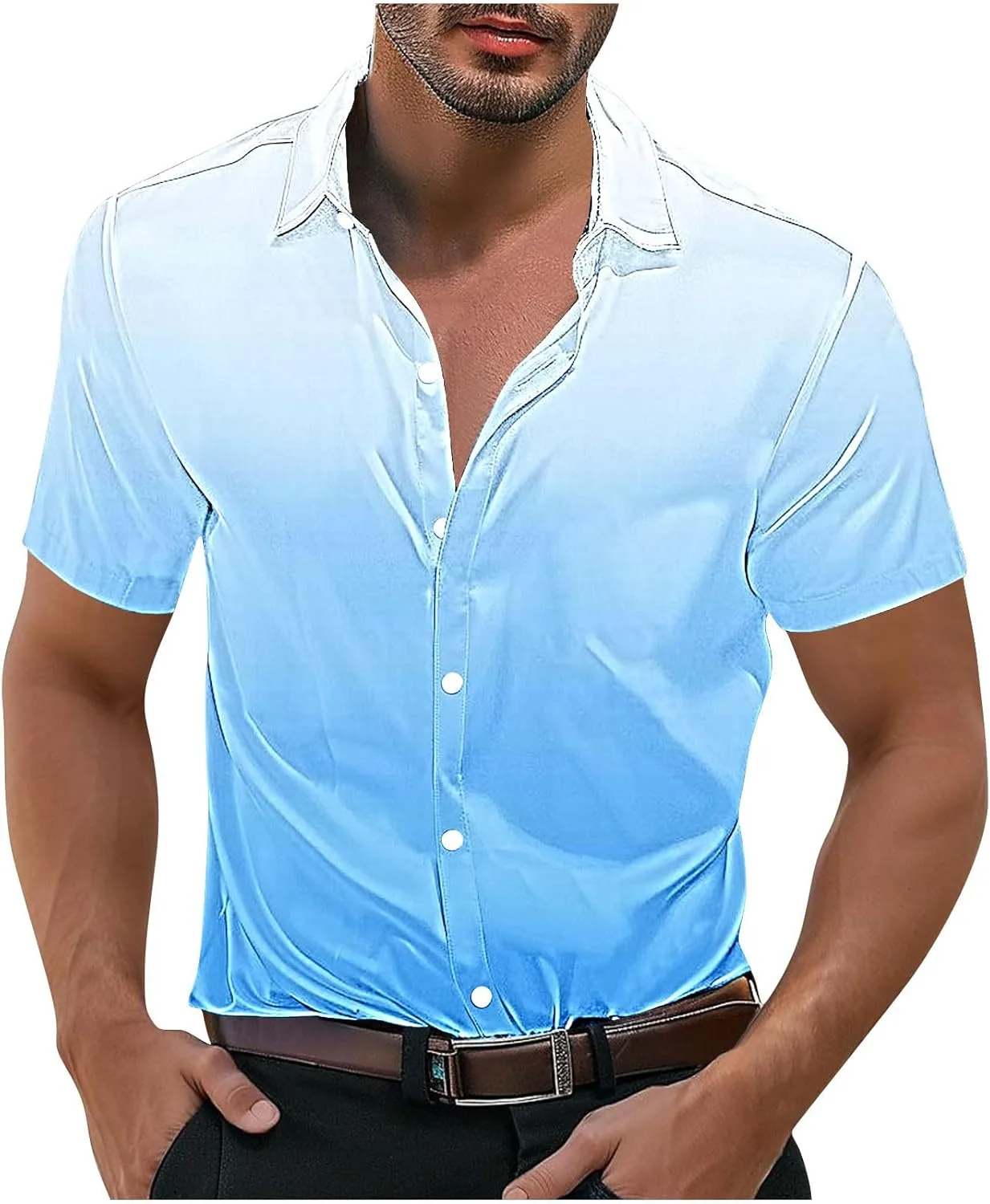 Мужская рубашка с коротким рукавом Slim Fit
Мужская рубашка с коротким рукавом Slim Fit