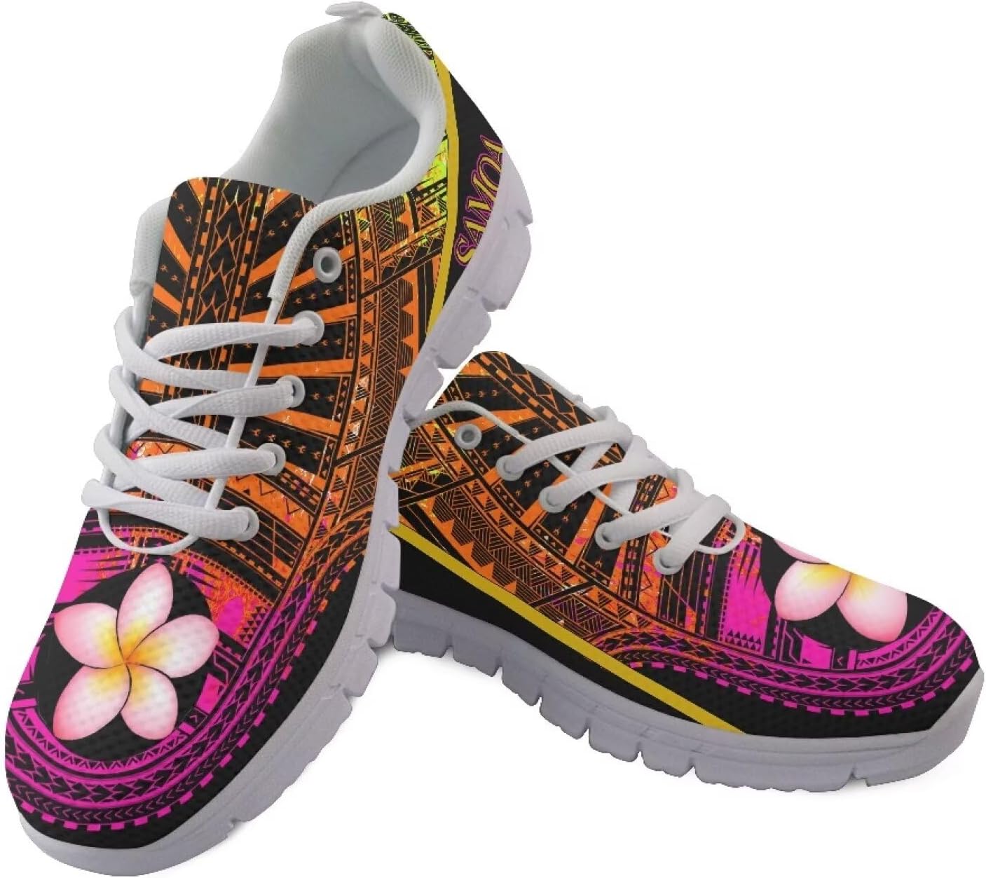 Кроссовки для ходьбы и бега AmzPrint с гавайским полинезийским племенным принтом, для мужчин, желтый
Кроссовки для ходьбы и бега AmzPrint с гавайским полинезийским племенным принтом, для мужчин, желтый