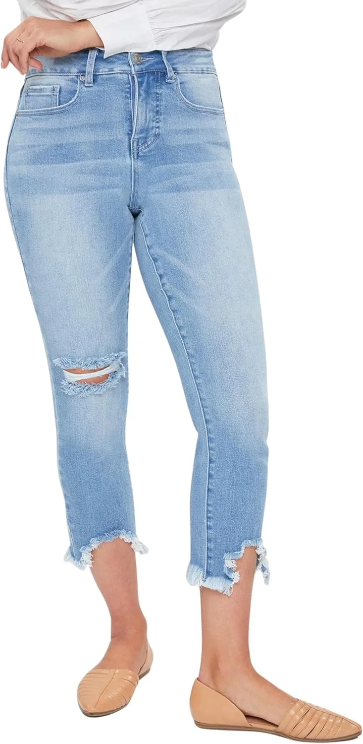 Royalty for Me женские укороченные джинсы с потертым краем
Royalty for Me женские укороченные джинсы с потертым краем