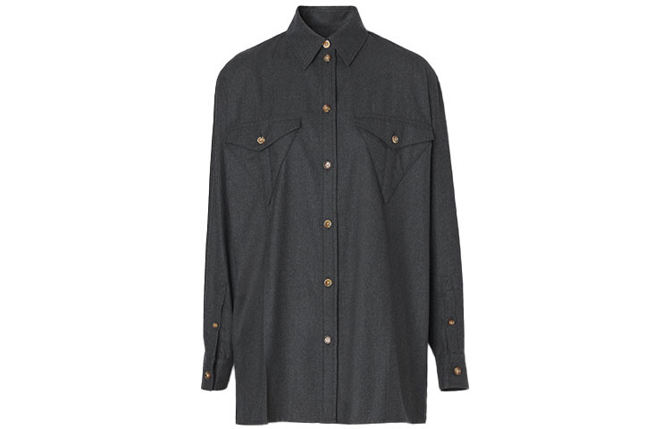 Рубашка женская Burberry, темно-серый 
Рубашка женская Burberry, темно-серый