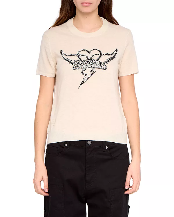 Кашемировый свитер Idal Zadig & Voltaire, белый
Кашемировый свитер Idal Zadig & Voltaire, белый