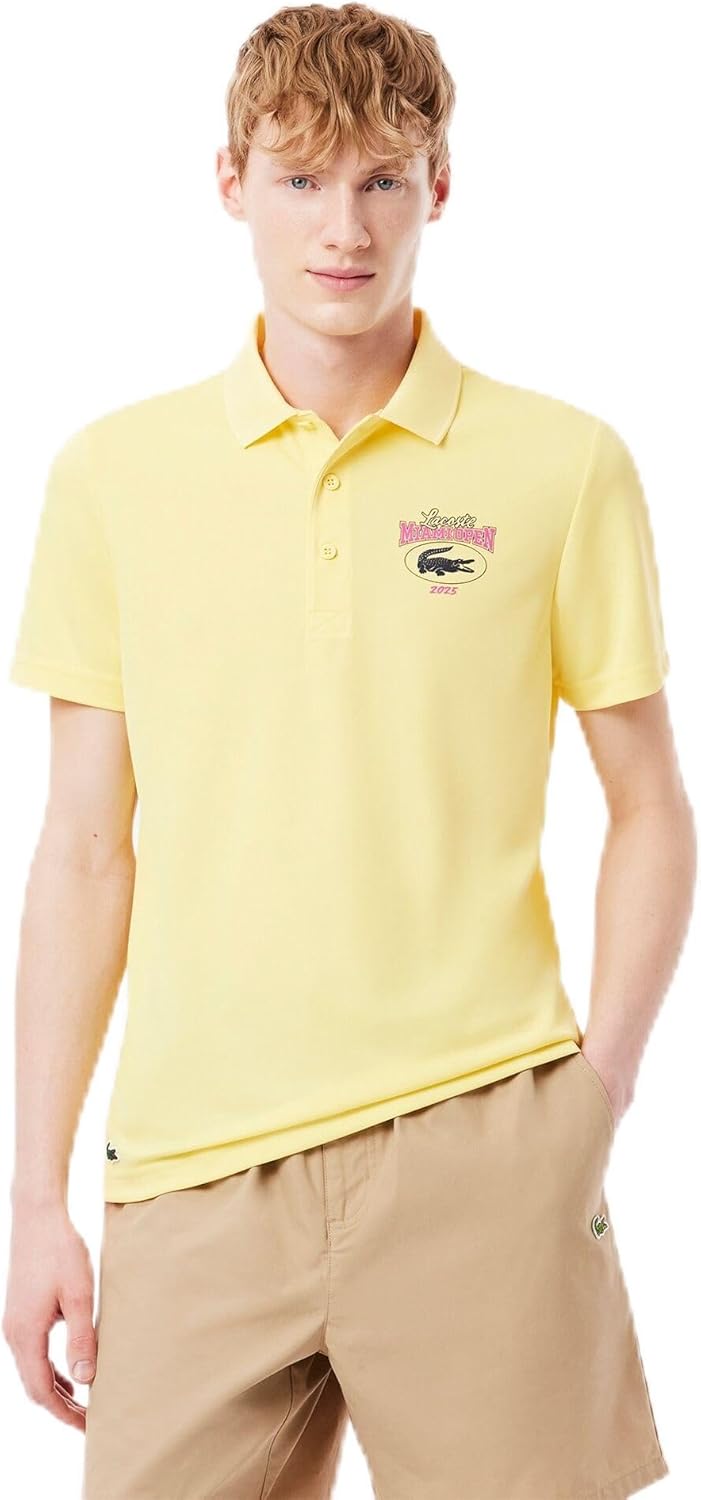 Мужская официальная поло-рубашка LACOSTE Miami Open 2025 из сухой ткани, бледно-желтый
Мужская официальная поло-рубашка LACOSTE Miami Open 2025 из сухой ткани, бледно-желтый