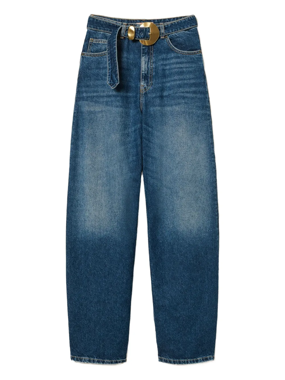 Джинсы с пряжкой на поясе TWINSET, синий
Джинсы с пряжкой на поясе TWINSET, синий