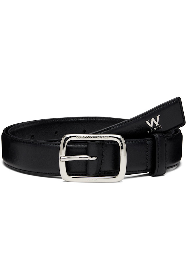 Небольшой кожаный пояс с логотипом Wooyoungmi, черный
Небольшой кожаный пояс с логотипом Wooyoungmi, черный
