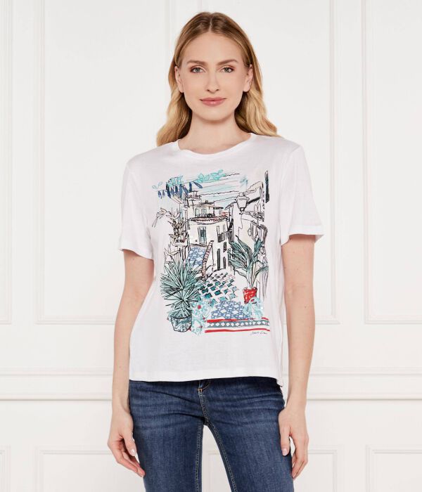 Футболки Loose fit Marc Cain, белый 
Футболки Loose fit Marc Cain, белый