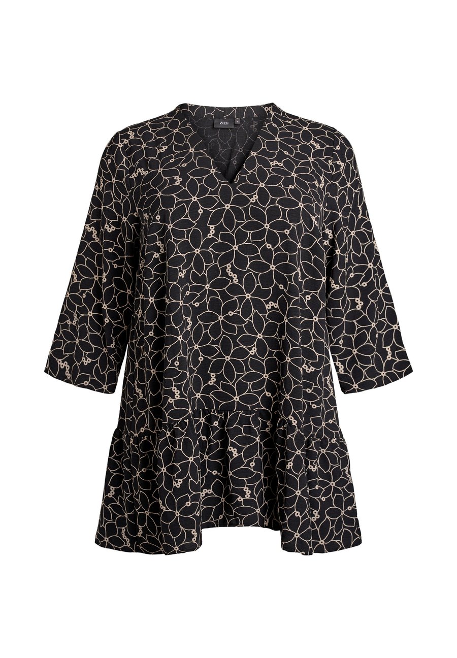 Блуза Zizzi 3/4-ÄRMELN, Black W Birch/Black
Блуза Zizzi 3/4-ÄRMELN, Black W Birch/Black
