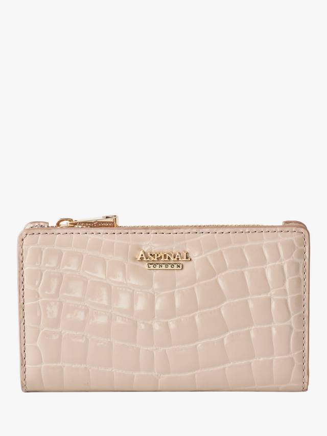 Кошелёк для монет и карт Mayfair из искусственной кожи крокодила с лаковым покрытием Aspinal of London, Taupe
Кошелёк для монет и карт Mayfair из искусственной кожи крокодила с лаковым покрытием Aspinal of London, Taupe