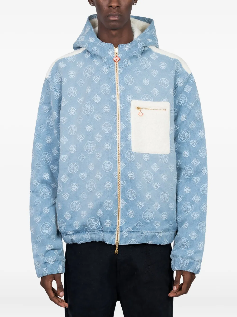 Двусторонняя джинсовая куртка с капюшоном CASABLANCA, синий
Двусторонняя джинсовая куртка с капюшоном CASABLANCA, синий