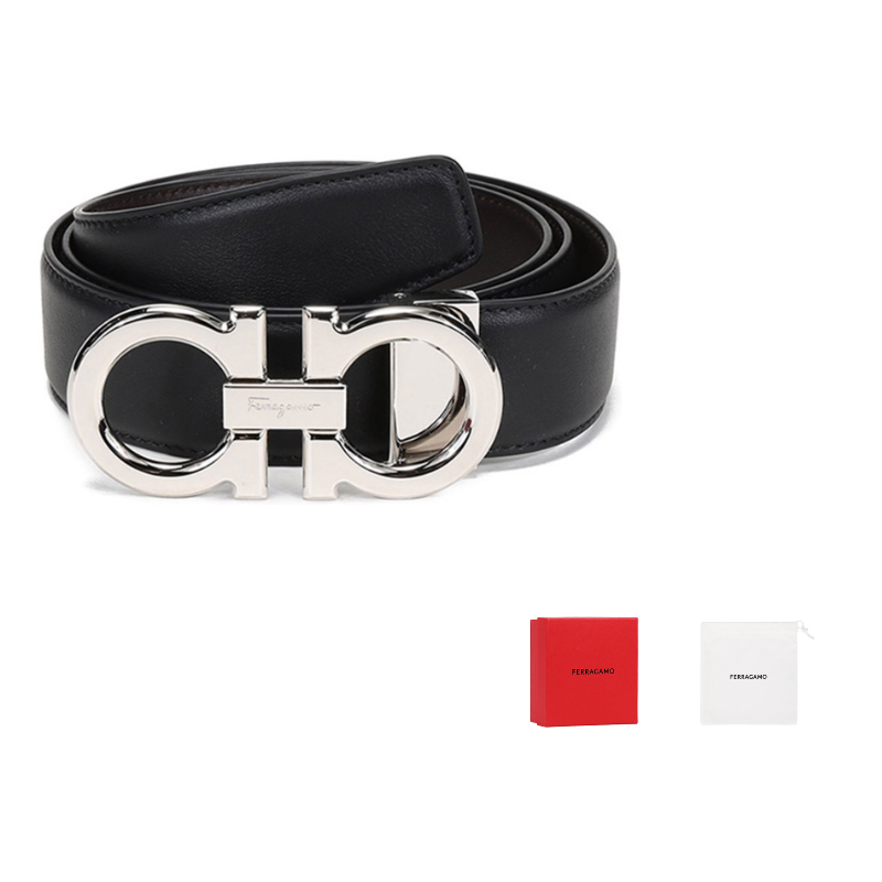 Ferragamo Кожаный ремень из коровьей кожи для мужчин, цвет коричневый/черный, ширина 3,5 см
Ferragamo Кожаный ремень из коровьей кожи для мужчин, цвет коричневый/черный, ширина 3,5 см