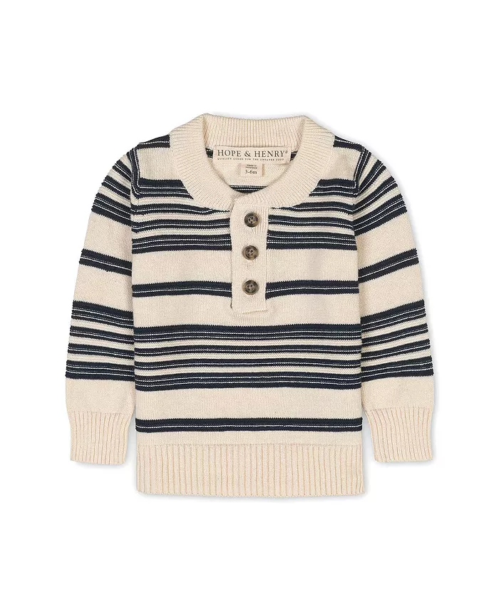 Органический свитер-хенли с длинными рукавами и заплатками на локтях для мальчиков Hope & Henry, белый
Органический свитер-хенли с длинными рукавами и заплатками на локтях для мальчиков Hope & Henry, белый