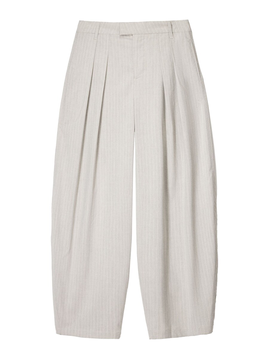 Брюки свободного кроя со складкой спереди Bershka, светло-серый
Брюки свободного кроя со складкой спереди Bershka, светло-серый