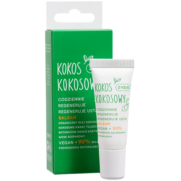 Бальзам для губ, 10 мл Ziaja Kokos kokosowy
Бальзам для губ, 10 мл Ziaja Kokos kokosowy