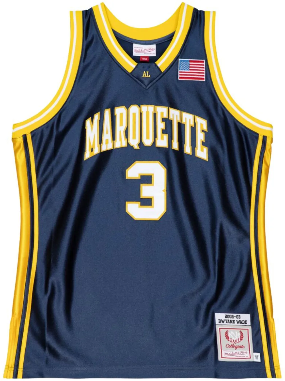 Топ NCAA Marquette 2002 Dwyane Wade Mitchell & Ness, синий
Топ NCAA Marquette 2002 Dwyane Wade Mitchell & Ness, синий