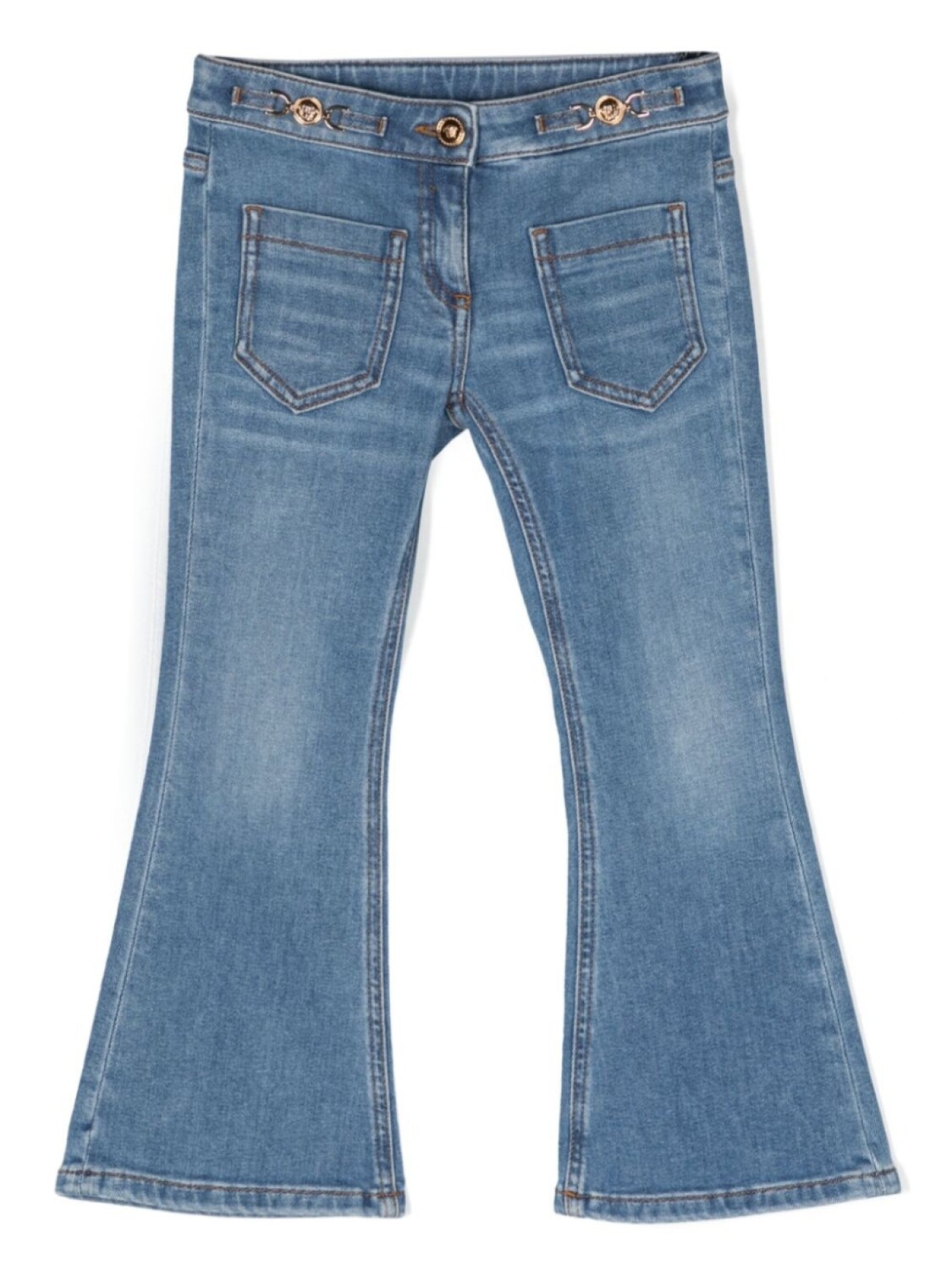 Versace Kids джинсы с логотипом Medusa, синий
Versace Kids джинсы с логотипом Medusa, синий