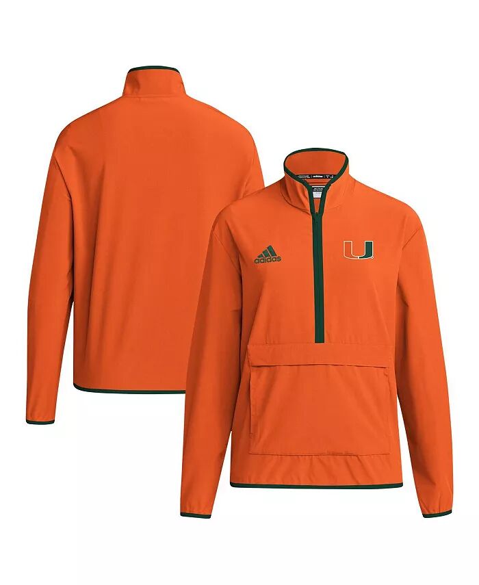 Мужская оранжевая толстовка Miami Hurricanes Coaches Sideline Half-Zip adidas
Мужская оранжевая толстовка Miami Hurricanes Coaches Sideline Half-Zip adidas