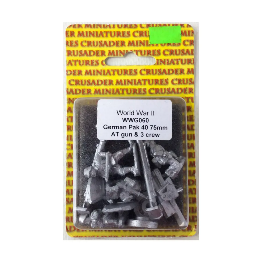 Немецкая 75-мм противотанковая пушка Pak 40 и экипаж из 3 человек, Historical Miniatures (The Foundry)
Немецкая 75-мм противотанковая пушка Pak 40 и экипаж из 3 человек, Historical Miniatures (The Foundry)
