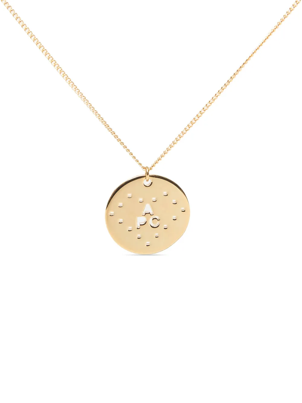 Колье Eloi с подвеской A.P.C., золотой 
Колье Eloi с подвеской A.P.C., золотой