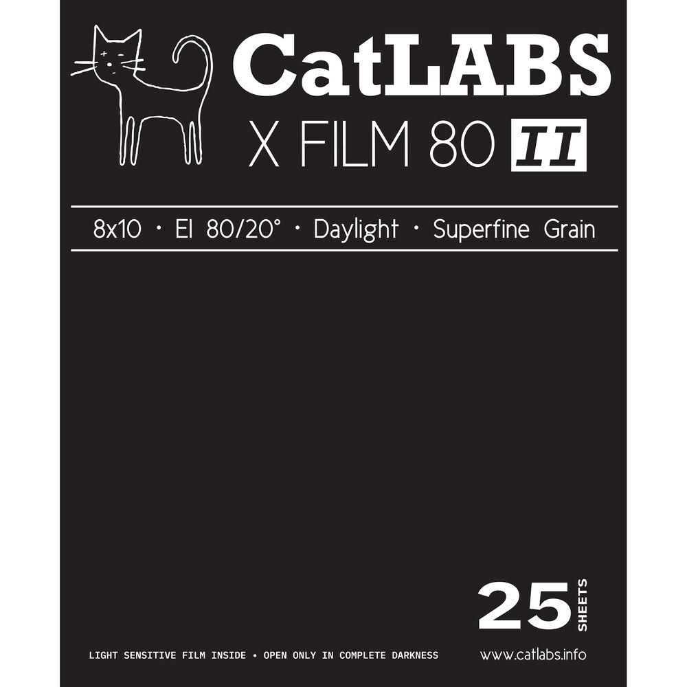 Листовая пленка CatLABS X Film 80 II Black and White Negative Film CLXF808102
Листовая пленка CatLABS X Film 80 II Black and White Negative Film CLXF808102